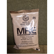 USA RAÇÃO MRE MENU 09 - Ensopado de carne ( LOTE 2023)